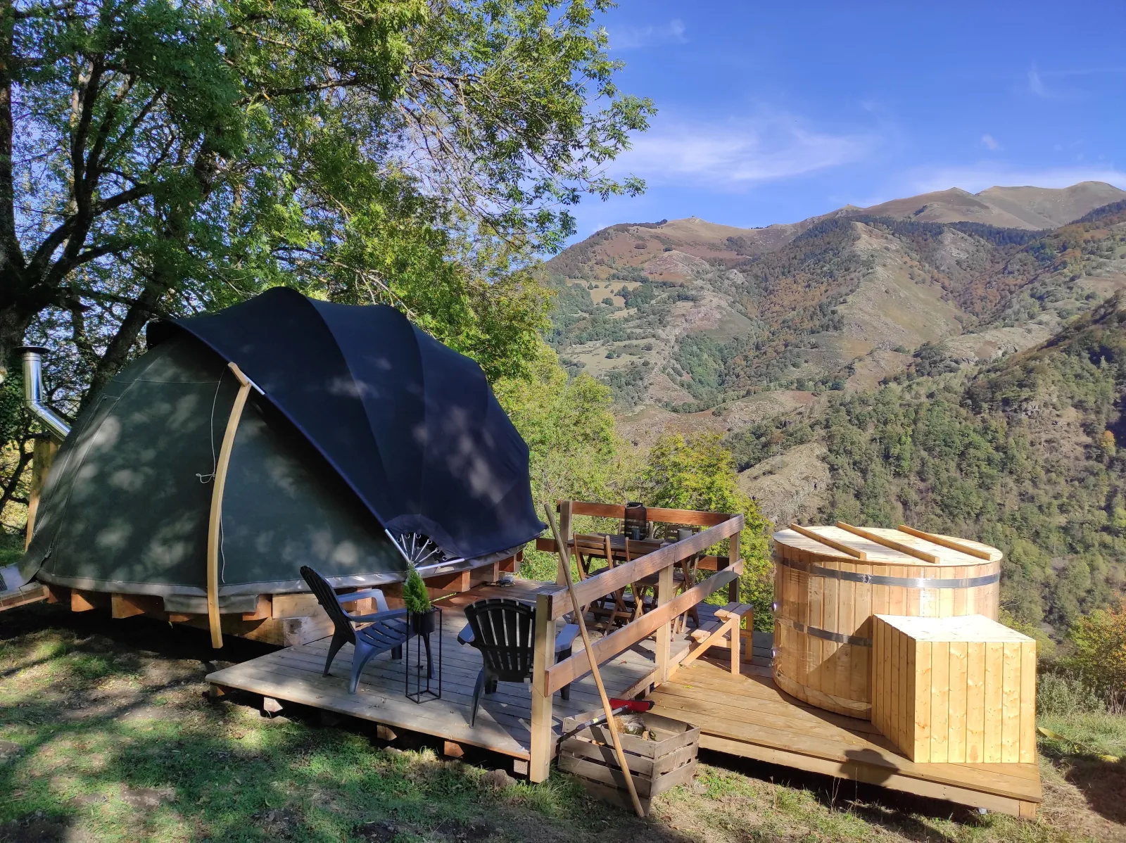 Chambre dôme sous les étoiles à Cier De Luchon