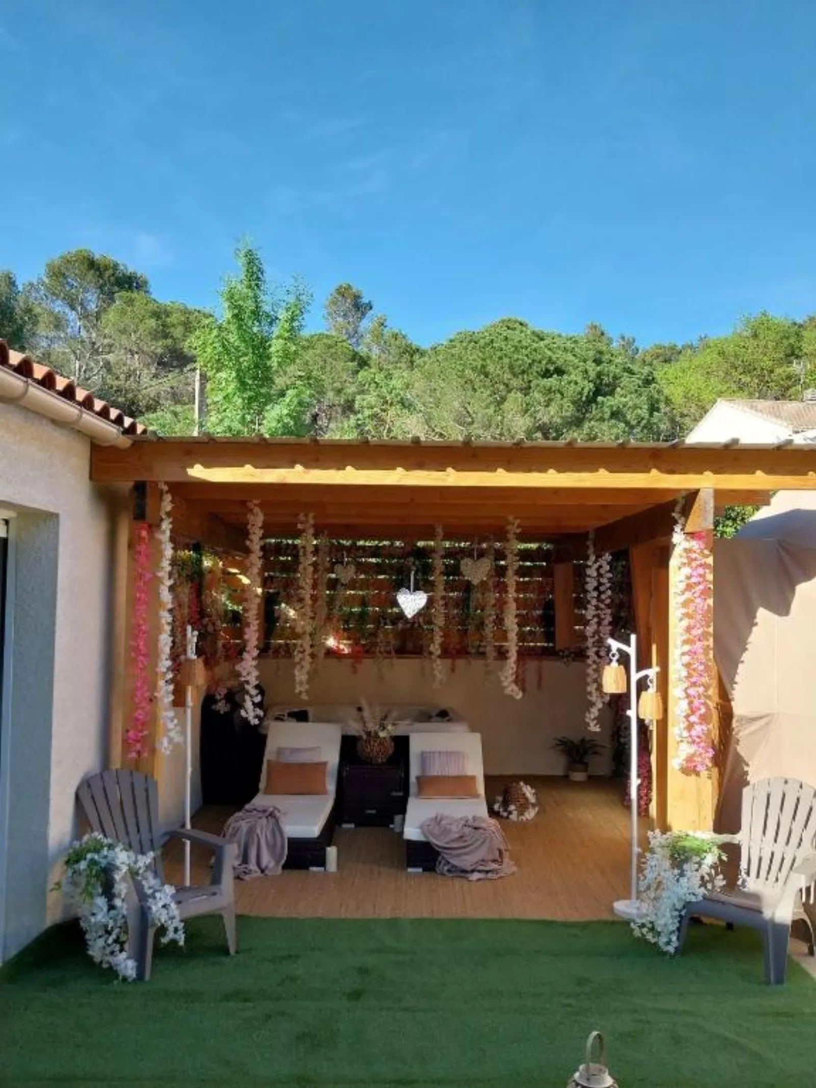 Le Clos F.M.R - Bulle Wigwam Fanny avec piscine, spa et sauna privés (Malves-en-Minervois, Aude) - photo 25 sur 45