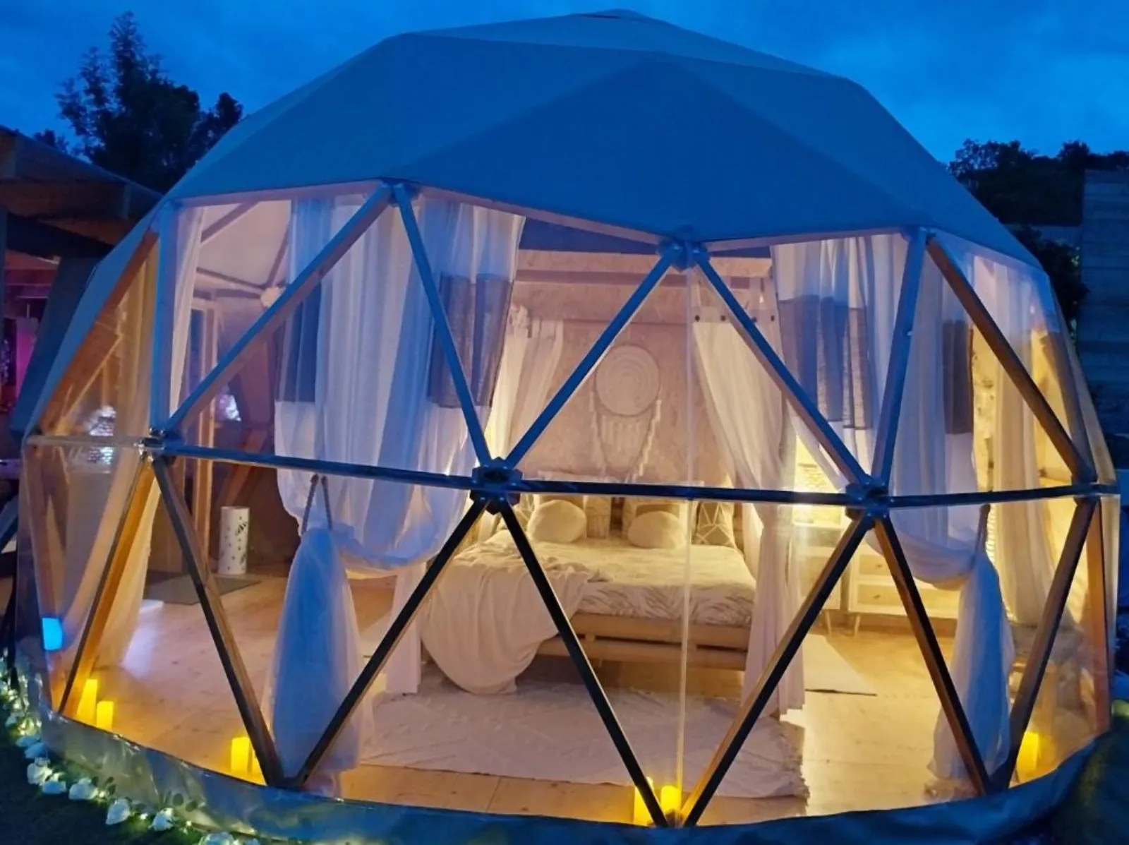 Le Clos F.M.R - Bulle Wigwam Fanny avec piscine, spa et sauna privés (Malves-en-Minervois, Aude) - photo 26 sur 45