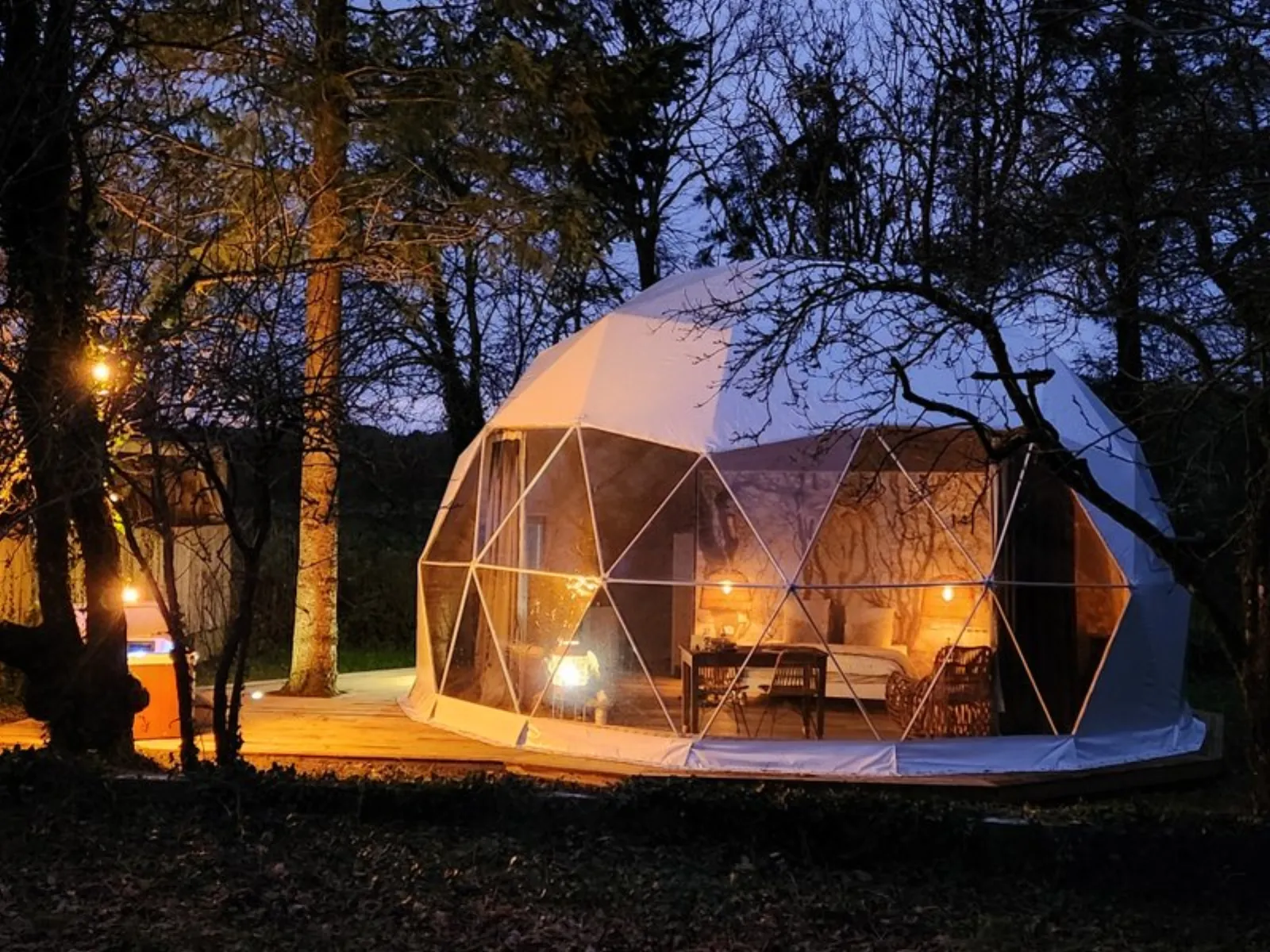 Le Dôme & spa : Dôme en Basse-Normandie (Normandie) - dôme à Saint-Jean-D'elle, Manche