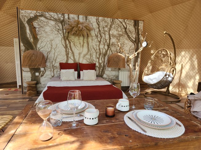 Le Dôme & spa : Dôme en Basse-Normandie (Normandie) – cadre naturel Manche