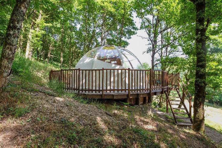 Équipements du dôme à Cambounés