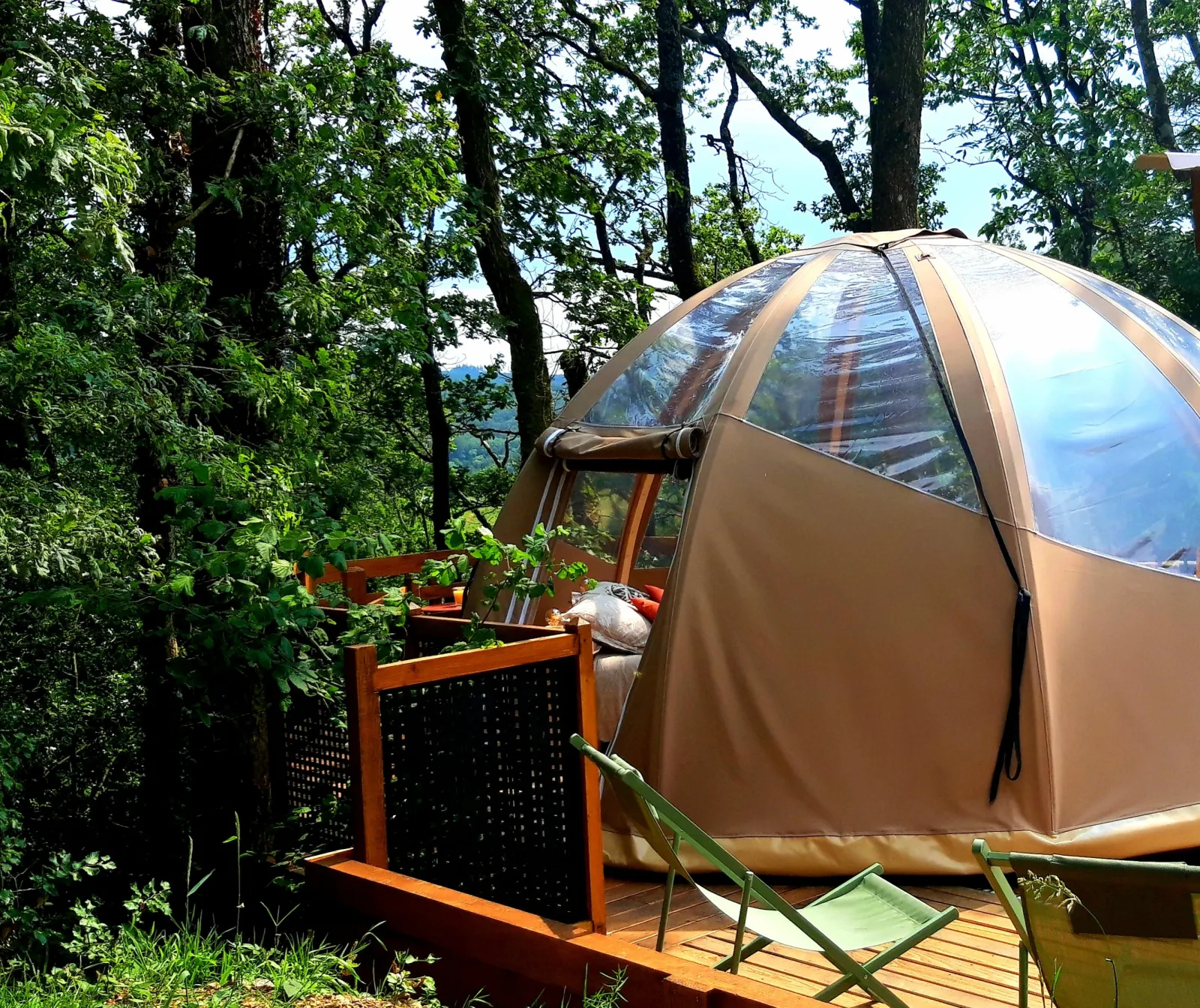 Le Mobil' Dôme à Marie - cadre naturel Tarn