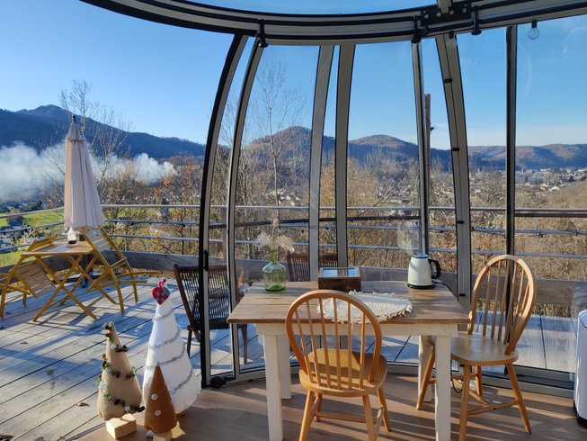 Intérieur dôme à Gerde