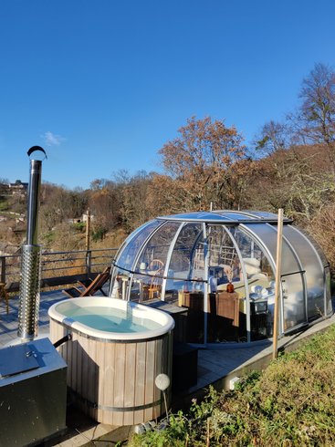 La Canopée & Spa : Dôme en Midi-Pyrénées (Occitanie) – cadre naturel Hautes-Pyrénées