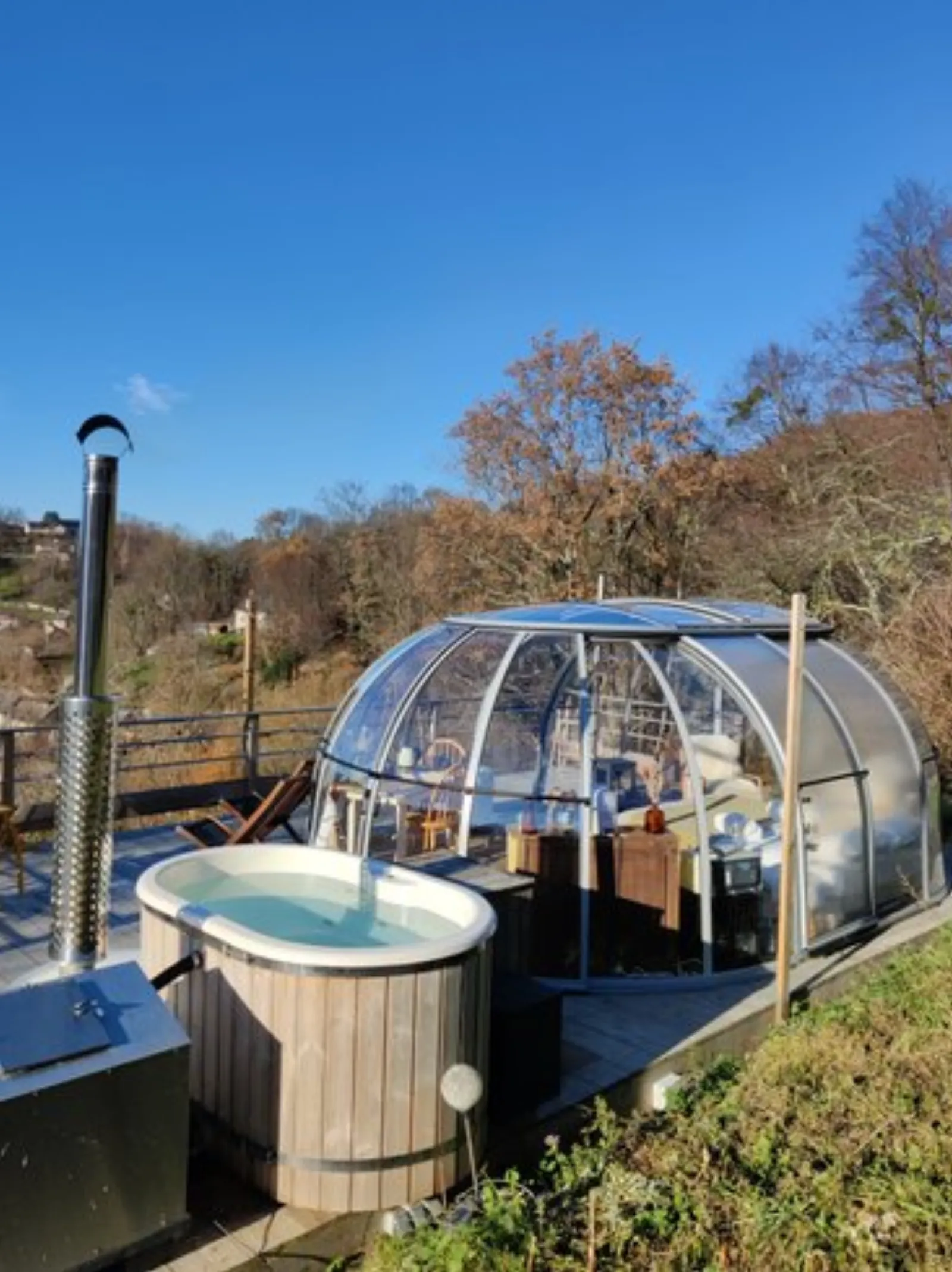 La Canopée & Spa : Dôme en Midi-Pyrénées (Occitanie) - cadre naturel Hautes-Pyrénées