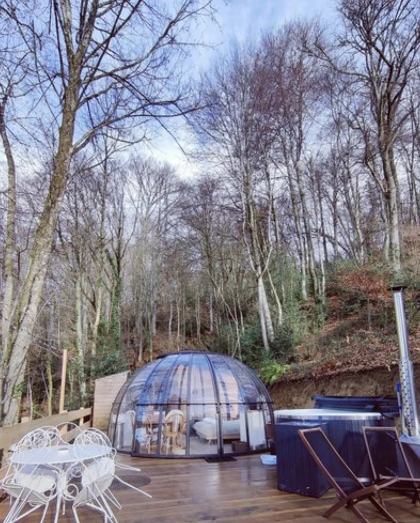 Le Dôme Transparent & son spa : Dôme en Midi-Pyrénées (Occitanie) - cadre naturel Hautes-Pyrénées