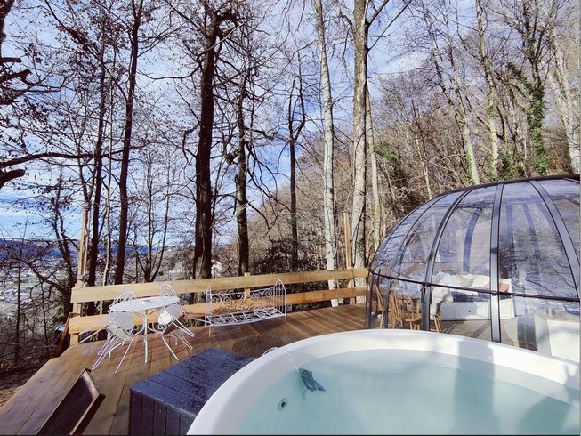 Chambre dôme sous les étoiles à Gerde