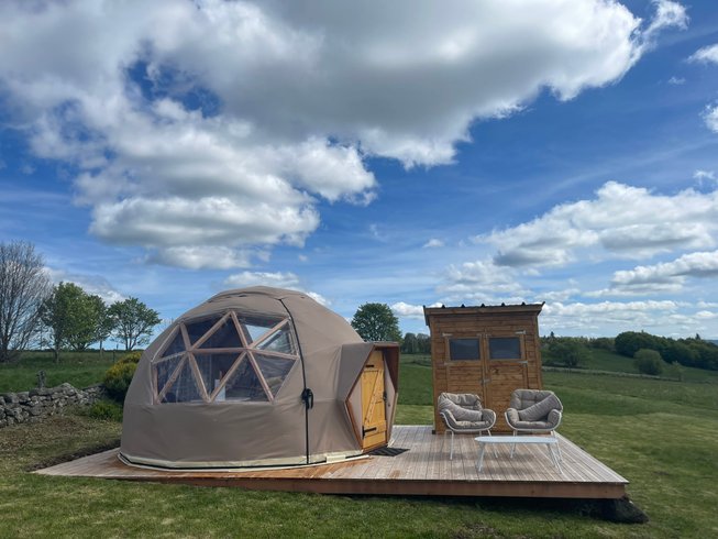 Chambre dôme sous les étoiles à Cros De Georand