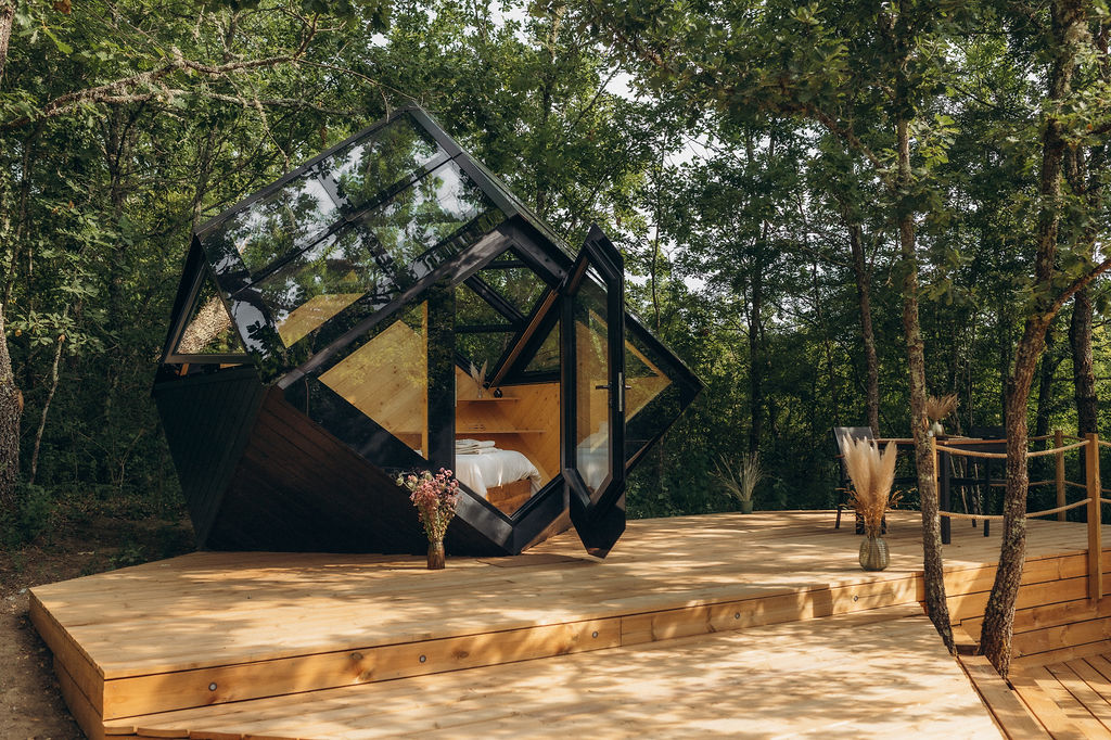 Cocon de verre avec Bain Nordique – zome à Moissac, Tarn-et-Garonne