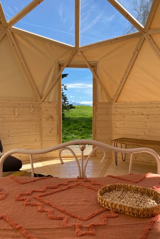 Chambre dôme sous les étoiles à Gardères