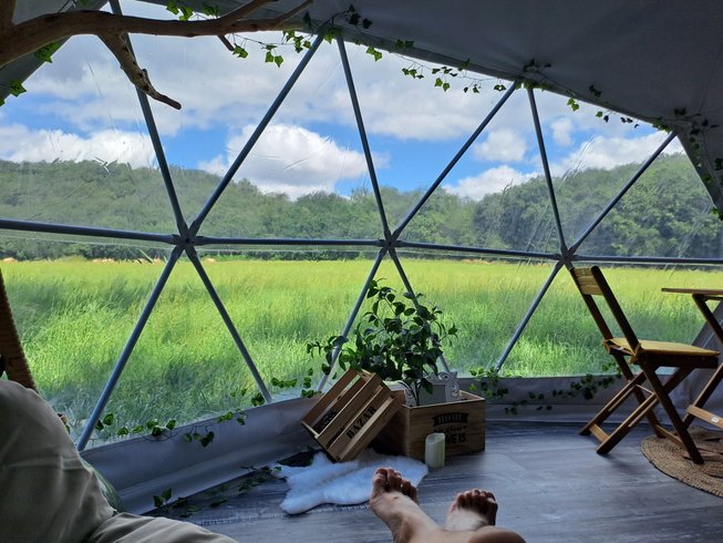 Chambre dôme sous les étoiles à Lescure D Albi