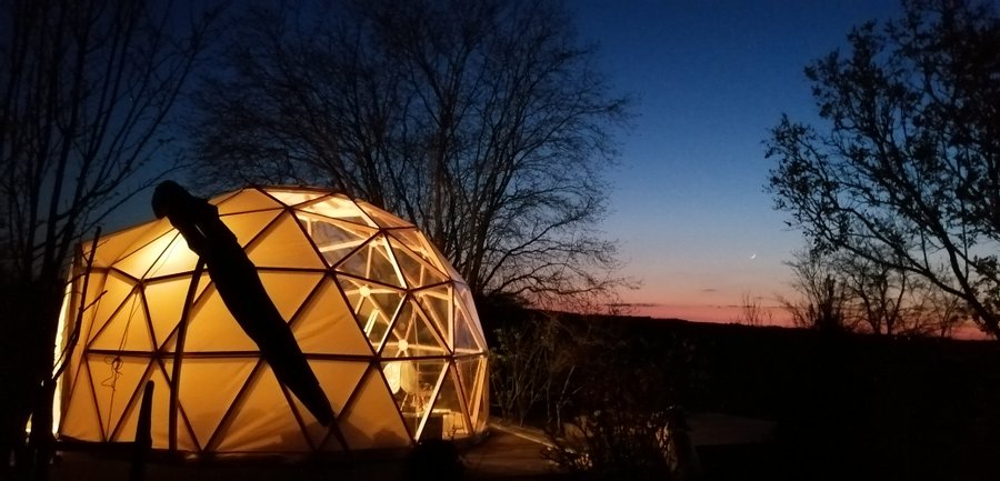 Dôme aux oiseaux : Dôme en Lorraine (Grand Est) – vue extérieure