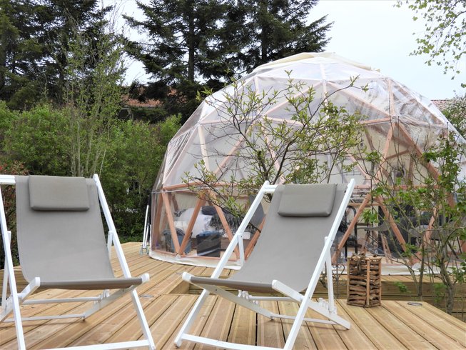 Chambre dôme sous les étoiles à Bérig-Vintrange