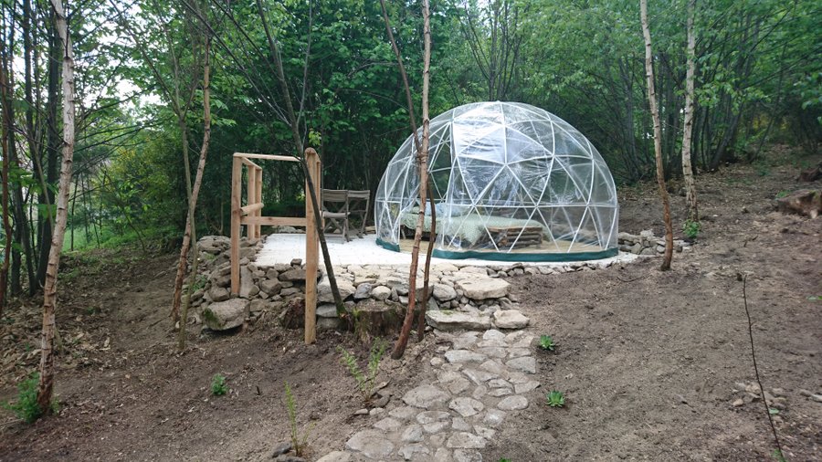 Dôme sous les Etoiles : Dôme en Limousin (Nouvelle Aquitaine) – vue extérieure