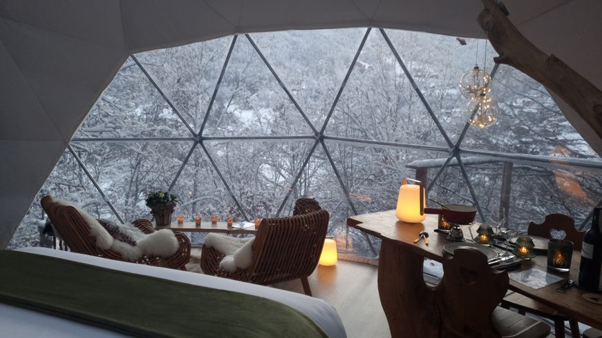 Intérieur dôme à Saint-Jean-D’Aulps