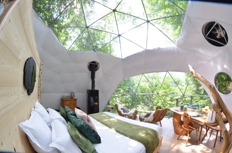 Chambre dôme sous les étoiles à Saint-Jean-D’Aulps