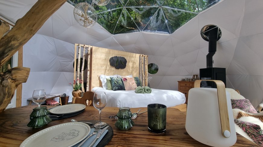 Dôme de l'eau & Demi-pension : Dôme en Rhône-Alpes (Auvergne-Rhône-Alpes) – photo 7 sur 20