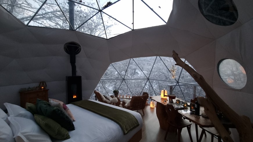 Dôme de l'eau & Demi-pension : Dôme en Rhône-Alpes (Auvergne-Rhône-Alpes) – photo 14 sur 20