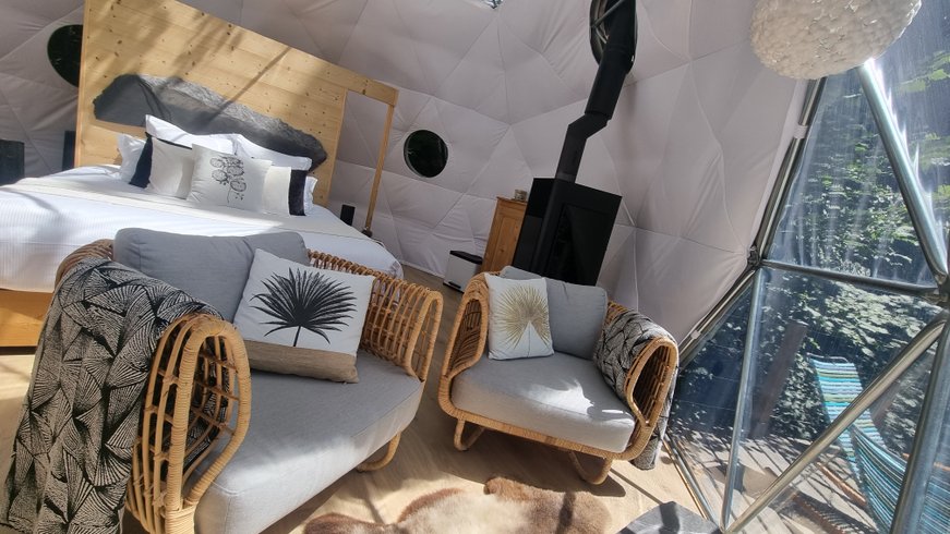 Chambre dôme sous les étoiles à Saint-Jean-D’Aulps