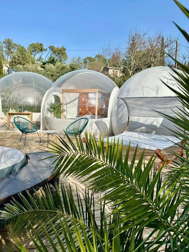 Les Bulles Nîmoises - Bulles transparentes avec jacuzzi et sauna (Nîmes, Gard) - photo 6 sur 9