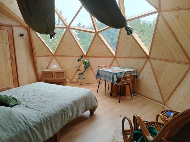 Le Dôme de Draëck & Sauna privatif : Dôme en Nord-Pas-de-Calais (Hauts-de-France) – cadre naturel Pas-de-Calais