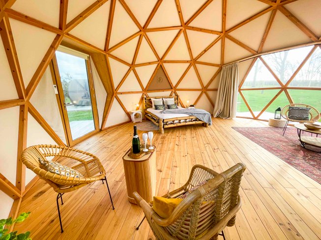 Le Dôme avec Bain nordique : Dôme en Île-de-France – cadre naturel Seine-et-Marne