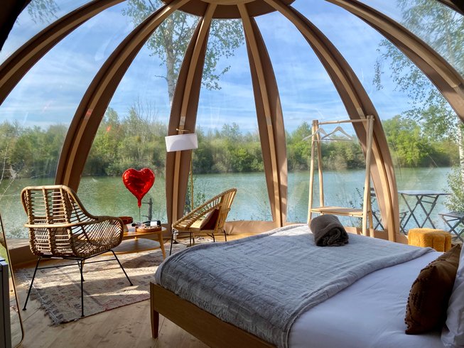 Le Dôme étoilé sur l'île : Dôme en Île-de-France – cadre naturel Seine-et-Marne