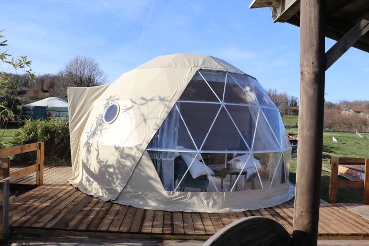 Chambre dôme sous les étoiles à Biol