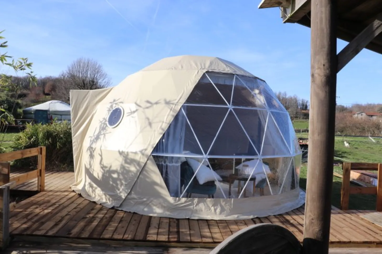 Chambre dôme sous les étoiles à Biol