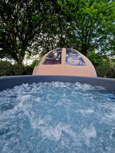 Intérieur dôme à Sorde L'abbaye