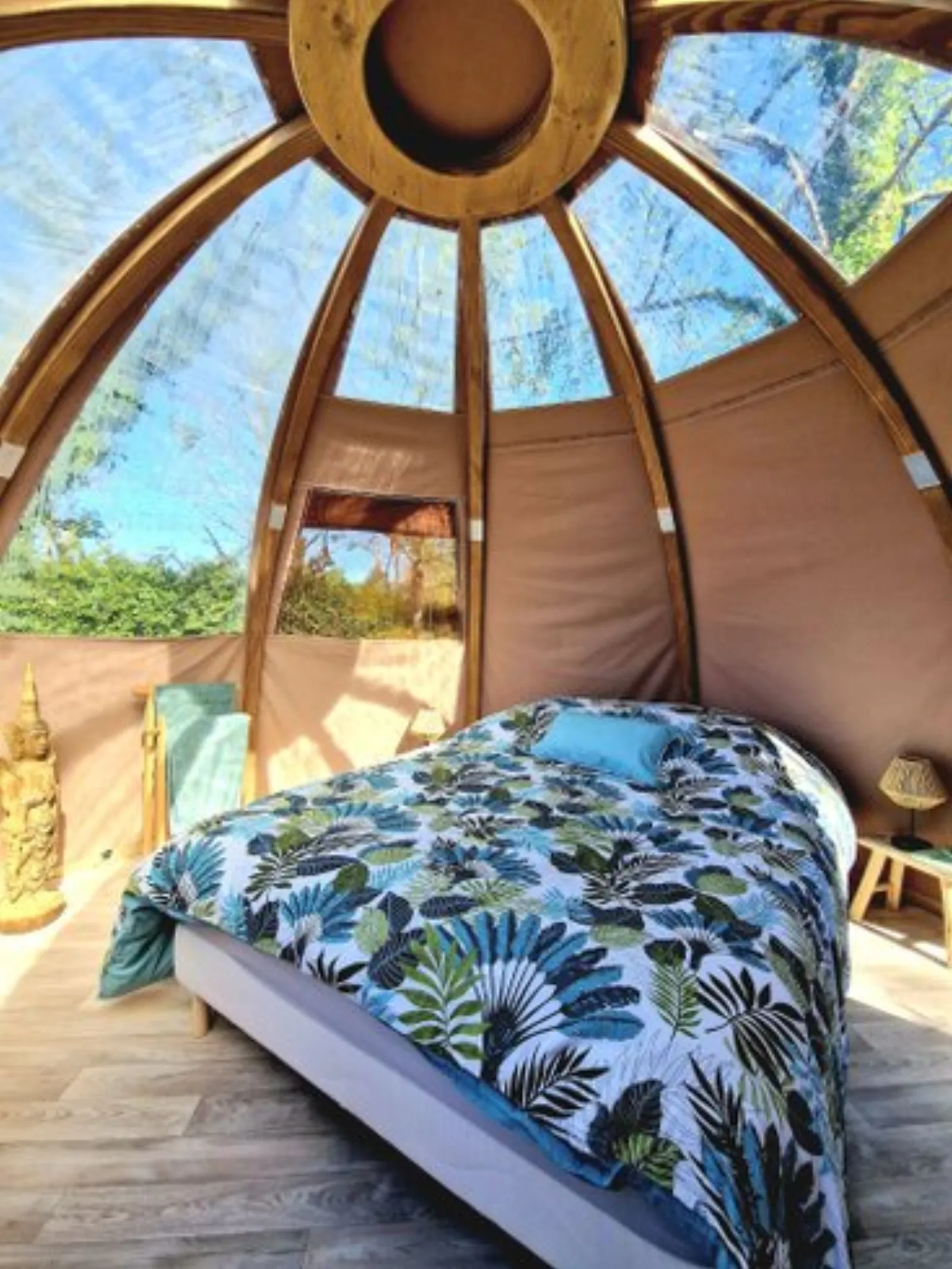 Dôme Saturne & Spa : Dôme en Aquitaine (Nouvelle Aquitaine) - cadre naturel Landes