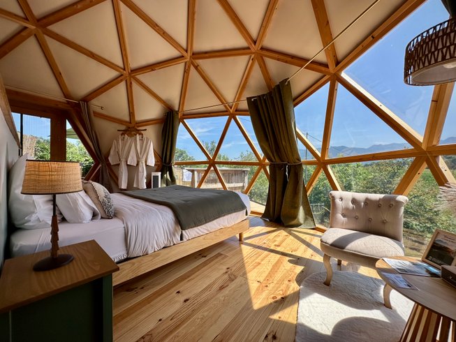 Le dôme de l'étoile du Béarn et son spa privatif : Dôme en Aquitaine (Nouvelle Aquitaine) – cadre naturel Pyrénées-Atlantiques