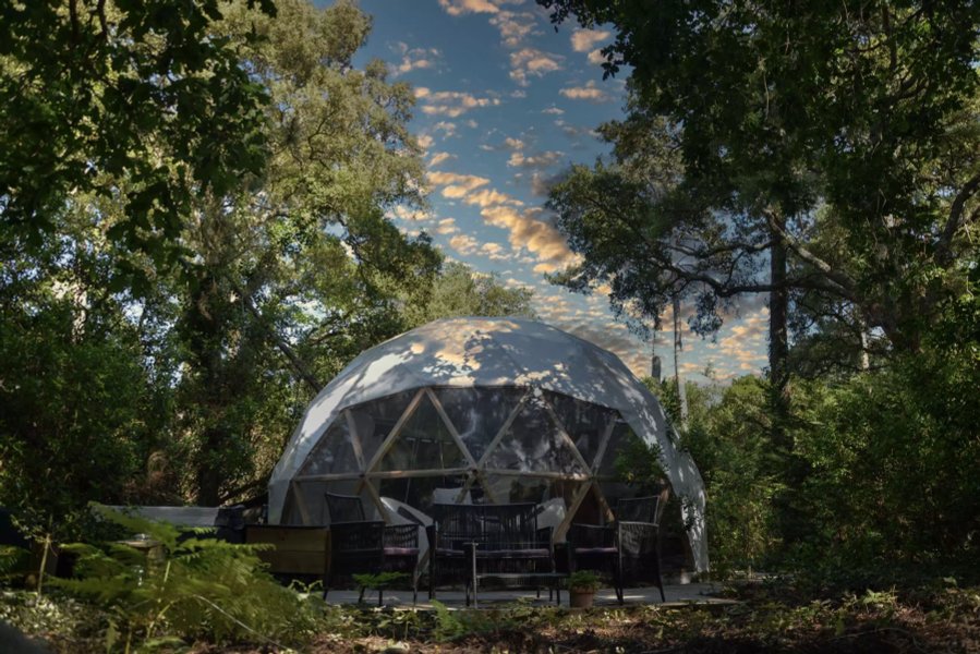 La Géode : Dôme en Aquitaine (Nouvelle Aquitaine) – vue extérieure