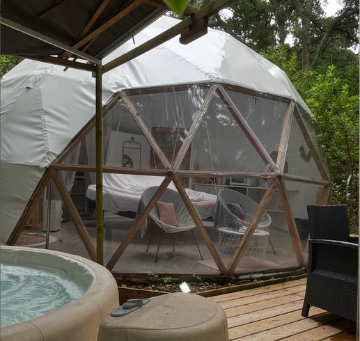 La Géode : Dôme en Aquitaine (Nouvelle Aquitaine) – cadre naturel Landes