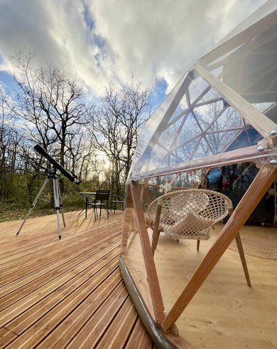 Chambre dôme sous les étoiles à Septfonds