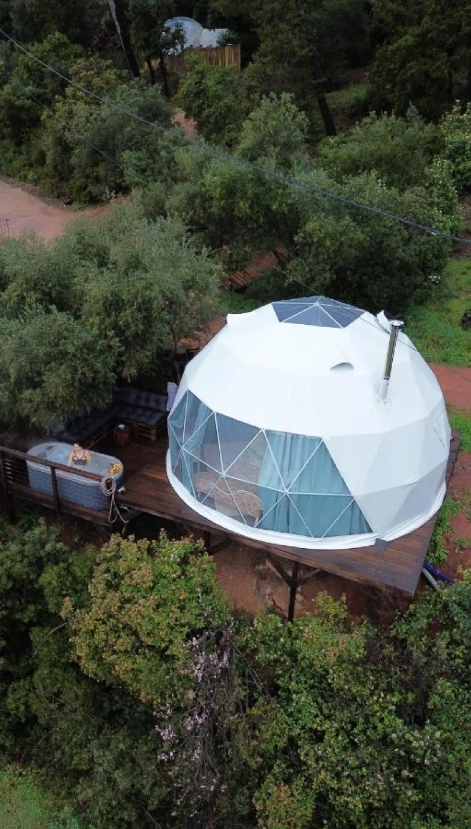 Chambre bulle sous les étoiles à Carnoules