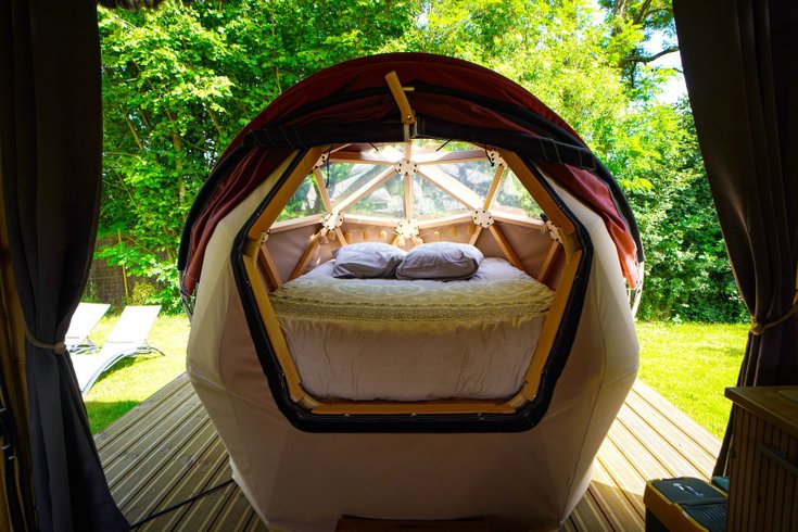 Le dodôme sous son gazebo & Spa : Dôme en Bourgogne (Bourgogne-Franche-Comté) – photo 7 sur 31