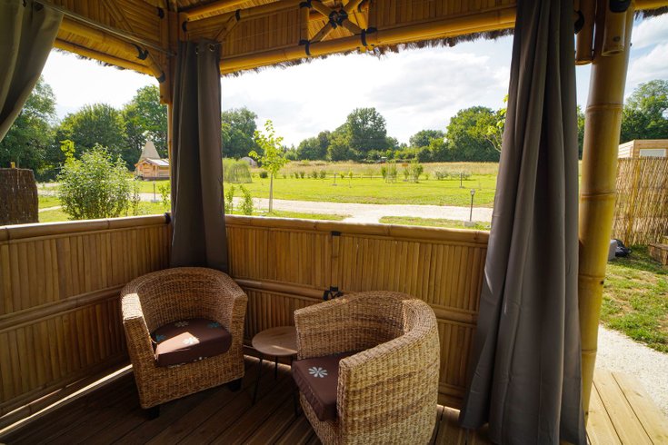 Le dodôme sous son gazebo & Spa : Dôme en Bourgogne (Bourgogne-Franche-Comté) – photo 9 sur 31