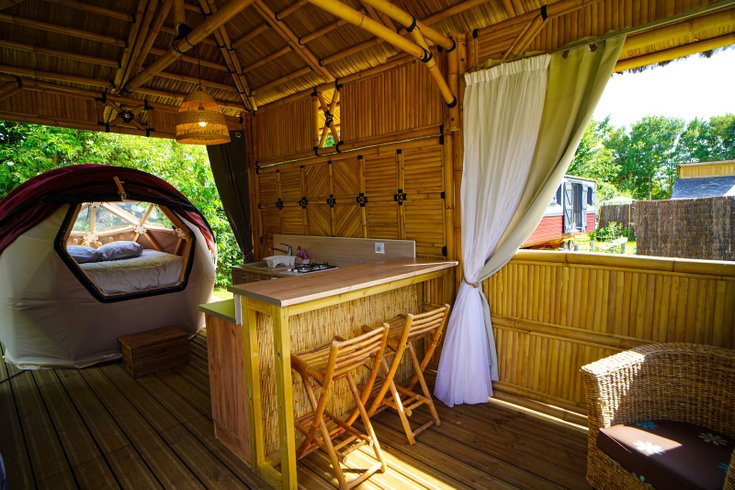 Le dodôme sous son gazebo & Spa : Dôme en Bourgogne (Bourgogne-Franche-Comté) – photo 10 sur 31