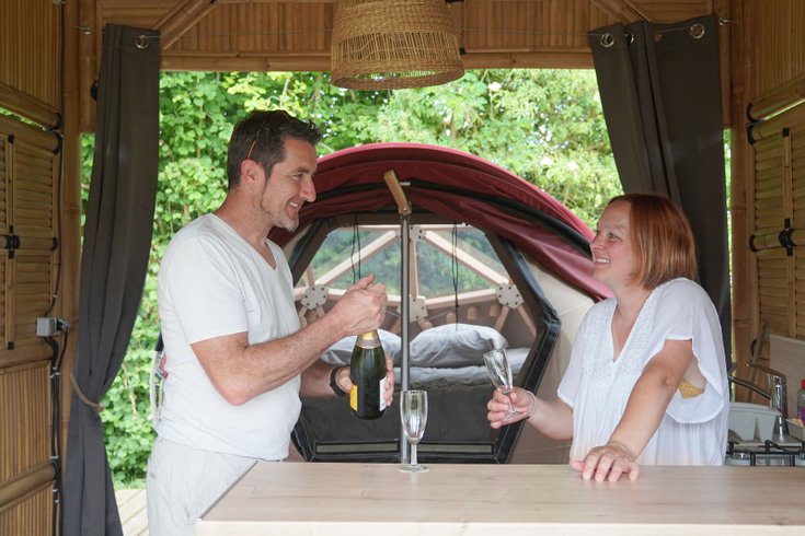 Le dodôme sous son gazebo & Spa : Dôme en Bourgogne (Bourgogne-Franche-Comté) – photo 13 sur 31