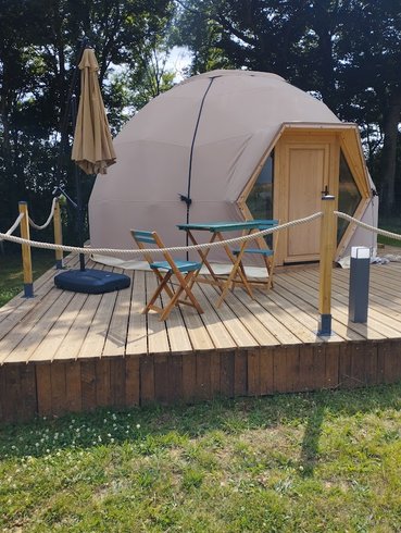 Chambre dôme sous les étoiles à Fontenoy