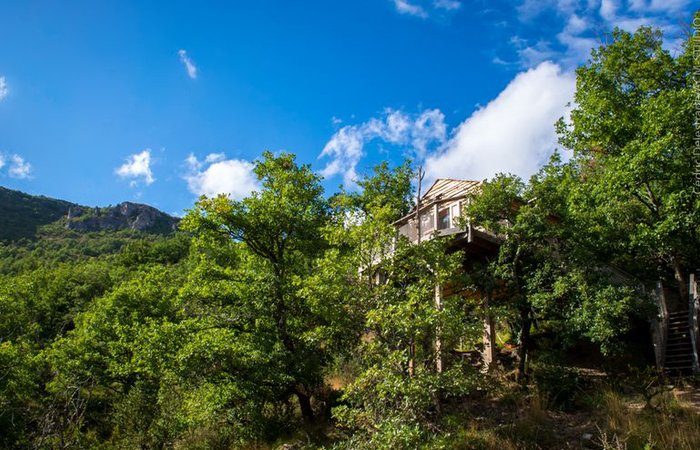 Chambre dôme sous les étoiles à Vebron