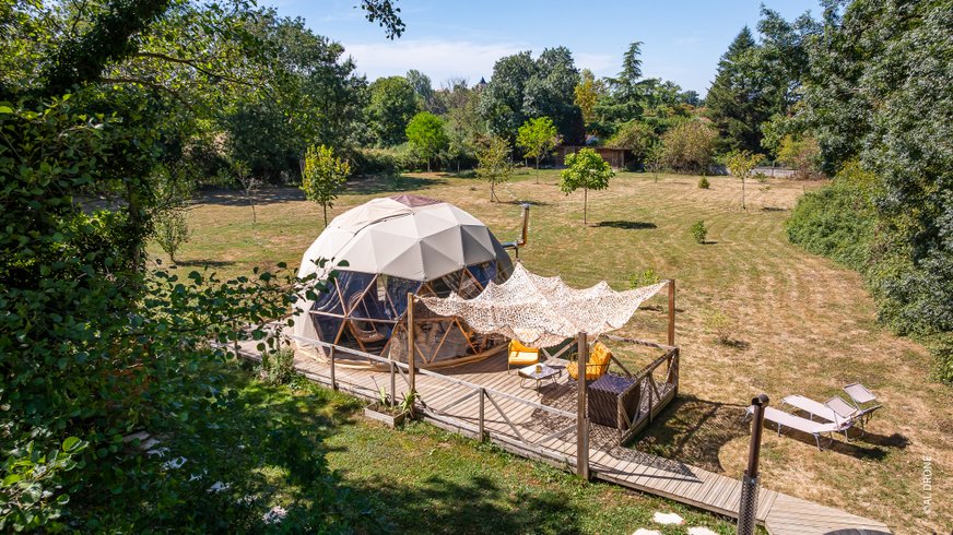 Équipements du dôme à Biziat