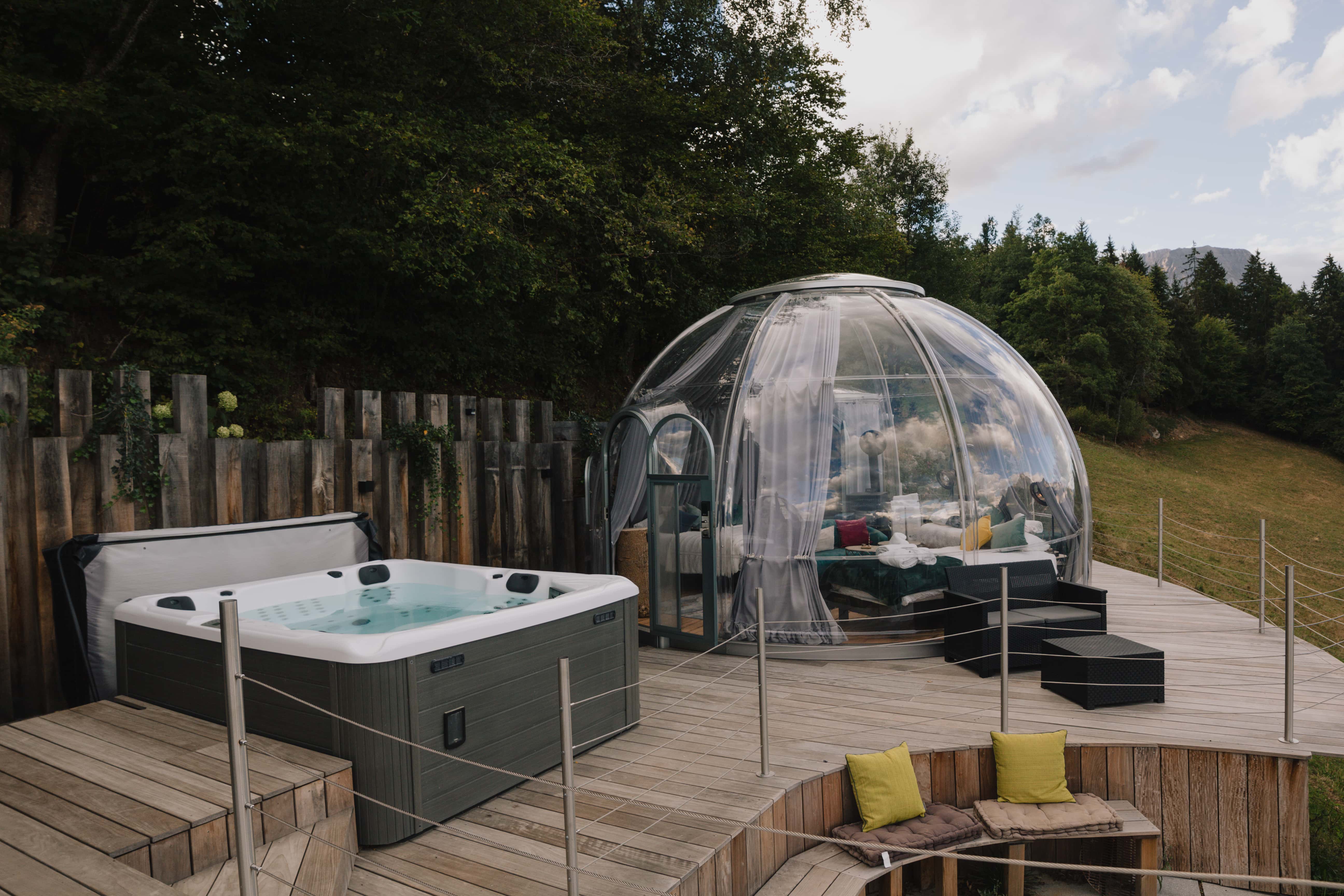 Nuit Nature – Bulle Prestige au pays du Mont-Blanc (Combloux) – bulle à Combloux, Haute-Savoie