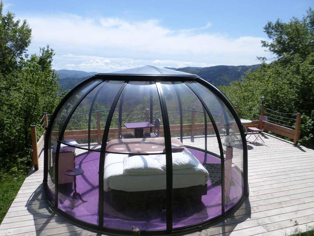 Nuits D'y Cîmes : Hébergements insolites, Bulle et Spa Ardèche, Auvergne Rhône Alpes – photo 18 sur 21