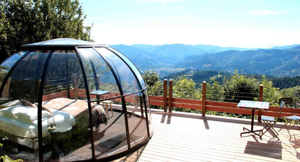 Nuits d'Y Cîmes : Nuit Insolite Bulle & SPA - bulle à Jaunac, Ardèche