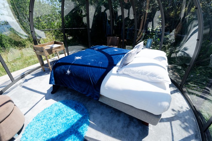 Chambre dôme sous les étoiles à Jaunac