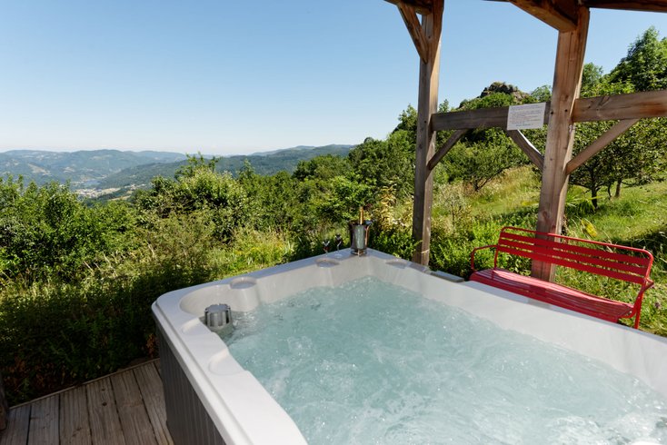 Chambre dôme sous les étoiles à Jaunac