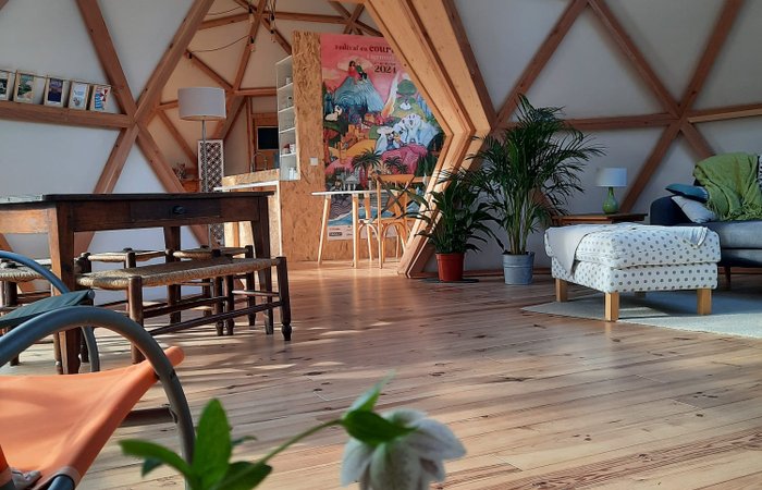 Dôme toile et bois - pour une nuit 